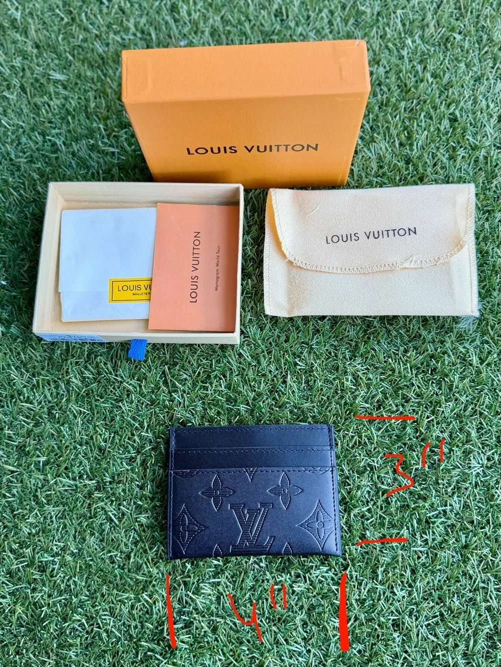 LV double card holder